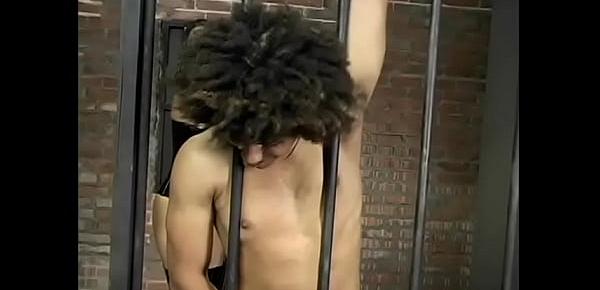 Asian beauty in latex suit Mika Tan dominates hairy black guy in prison cell